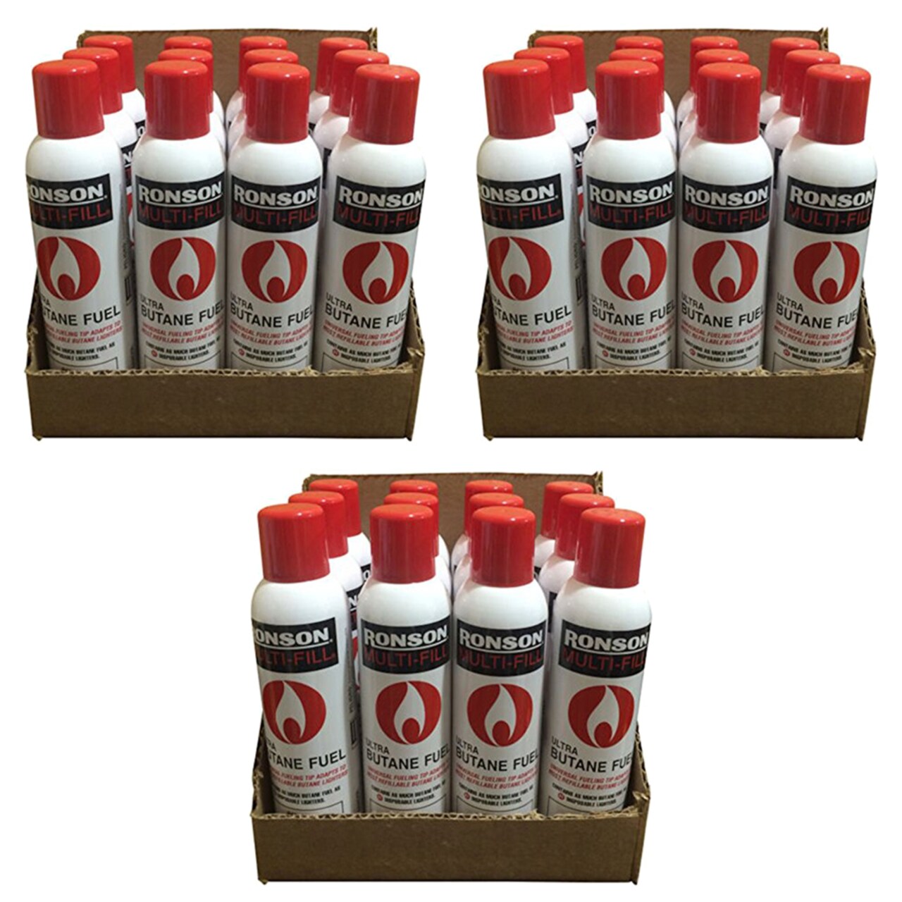 Ronson 5.82 Oz 12 Cans Multi-fill Ultra Butane Fuel (Pack of 3)